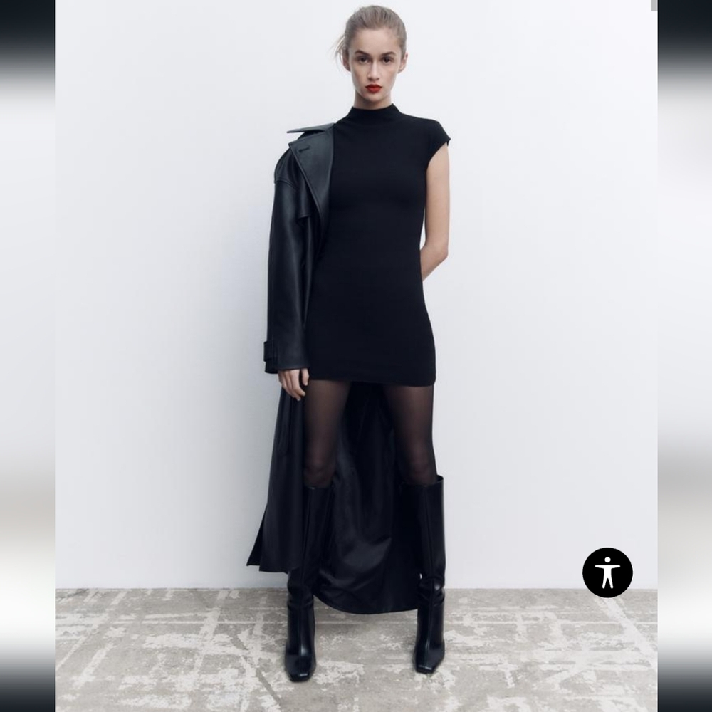 NWT ZARA Short Stretch Knit Dress